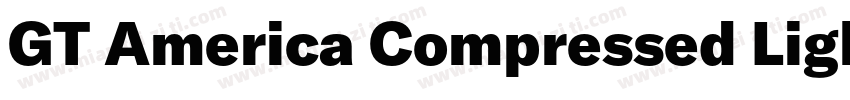 GT America Compressed Light Regular字体转换